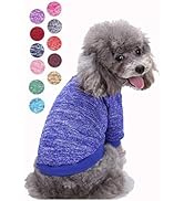 Bwealth Dog Sweaters for Small Dogs, Cute Dog Clothes Classic Warm Pet Sweaters for Dogs Girls Bo...