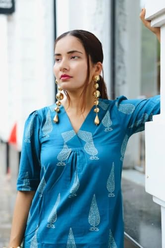 Image of SHIENZY Cotton Blend Kurta Set for Women
