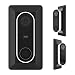 Produktbild LUXACURY Nest Hello Doorbell, Wandhalterung für Wandhalterung, ABS-Kunststoff, stabil, mit Verstellbarer Ecke (schwarz)