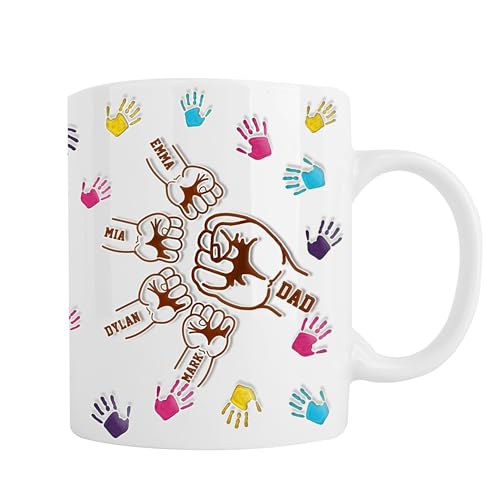 Catálogo para Comprar On-line cilindros dia del padre más recomendados. 49 Taza Personalizada con el Puño del Equipo de Papá, Taza de Café Personalizada para Papá con Nombres de Niños, Taza para el Día del Padre, Taza de Café para Papá Abuelo de...