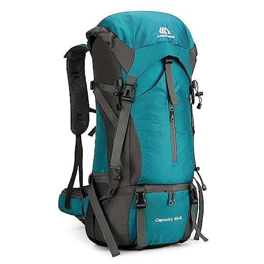 HUIOP Zaino da escursionismo da 70 litri Zaino da campeggio da arrampicata resistente all'acqua Zaino da viaggio con copertura antipioggia,zaino