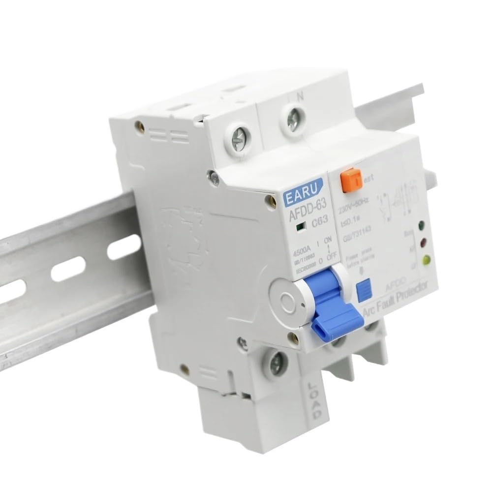 Diferencial Auto Rrearmable Disyuntor protector de arco AFDD 63 220 V 3P+N, protección contra cortocircuitos, sobrecargas y fugas RCBO MCB(1P and N,25A)