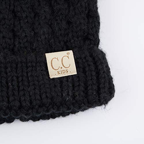 Image of C.C Exclusives Children Kid Double Pompom Knitted Beanie for Kids Ages 2-5 (KID-23)(KID-24)(KIDS-2055)