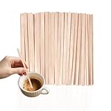 KTOJOY Wooden Coffee Stirrers, 5.5 inch, 120 Count, Disposable Stir Sticks for Beverages