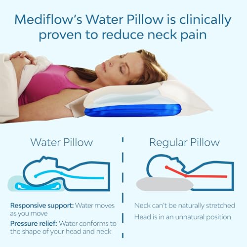 image for Mediflow Fiber: The First & Original Water Pillow, clinically Proven t