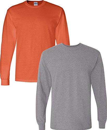 Image of Gildan Adult DryBlend Long Sleeve T-Shirt, Style G8400, 2-Pack