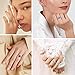 Bestyle 925 Sterling Silver Love Heart Cubic Zirconia Rings March Aquamarine Crystal Gemstone Rings for Women, Hypoallergenic Adjustable Rings for Every Finger