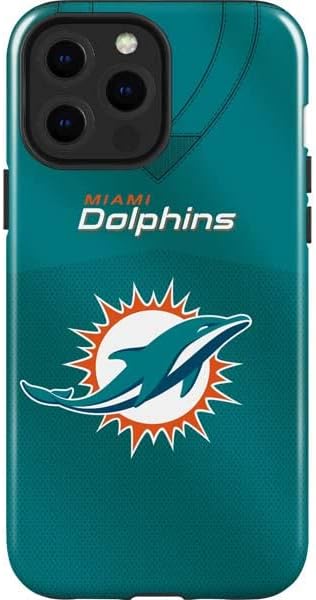 Skinit Impact Phone Case Compatible with iPhone 13 Pro Max - Officially Licensed NFL Miami Dolphins Team Jersey Design