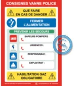 AUA SIGNALETIQUE - Panneau Prod photovoltaïque Coupure réseau de distrib - AI - 150x210 mm