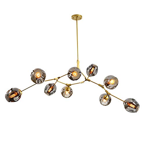 Candelier de techo transparente E27 ideal para renovaciones del hogar