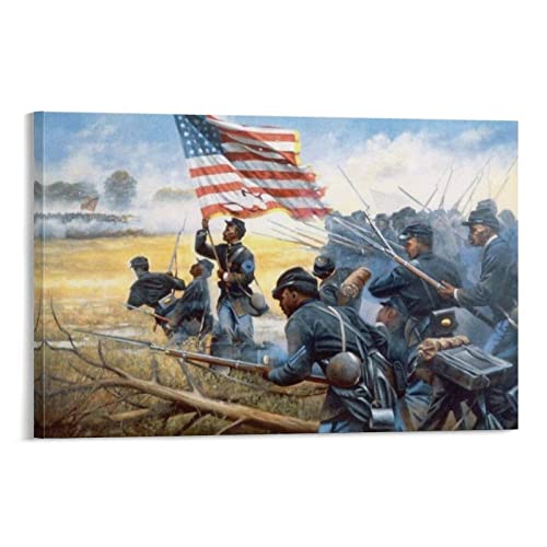 Vintage Buffalo Soldier Poster African American Wall Art Flag War Poster Canvas Art Poster Wall Art Picture Print Modern Family Bedroom Decor 20X30Inch(50X75Cm) Frame-Style #TOP4