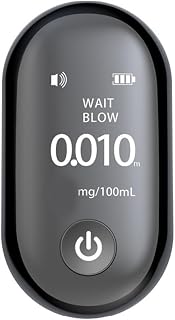 Digital Non-Contact Alcohol Breathalyzer, Digital Display Automatic Alcohol Tester with Non-Contact Breath Analysis, LCD Screen, Fast 20s Measurement