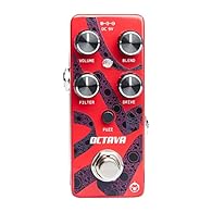 Octave Fuzz/Disttion Pedal f Electric Guitar with Volume Fuzz Controls Filter Blend Drive