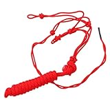 COOLHIYA Cabestros Para Caballos Cabestro De Caballo En Miniatura Collar De Cabeza De Caballo Portátil Protector De Caballos Cuerdas De Caballo Cabestro De Cuerda Trenzada Poliéster Rojo