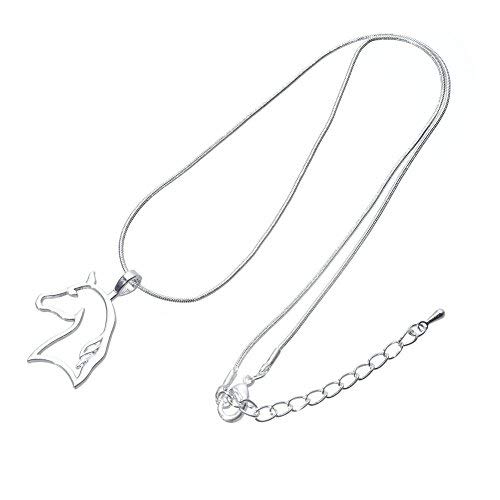 My Shape Cut Out Horse Head Pendant Necklace Best For Cowgirl Teen Girls Equestrian Birthday Gift Jewelry #TOP5