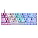 Produktbild HK Gaming GK61 mechanische 60 Prozent Tastatur | 61 programmierbare Tasten mit RGB Beleuchtung | Windows PC & Mac | QWERTY Layout | Hotswap Gateron Optical Black Switches | Lavendel