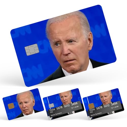 Joe Boden Credit Card Skin Debit Card Stickers for Key, Debit, Credit, Bank Card 4PCS Card Skin for Adults