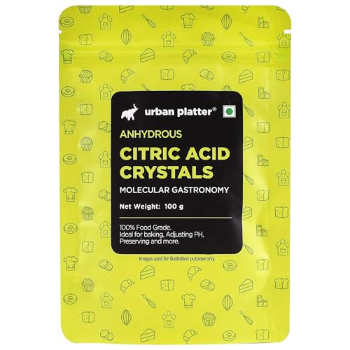 Image of urban platter Pure Citric Acid Crystals Powder, 100 Grams