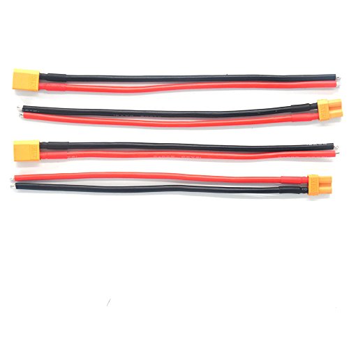 Padarsey 2 Pair XT30 Connector Female/Male W/Housing 15CM Silicon Wire 16AWG (XT30 15cm 2 Pair)