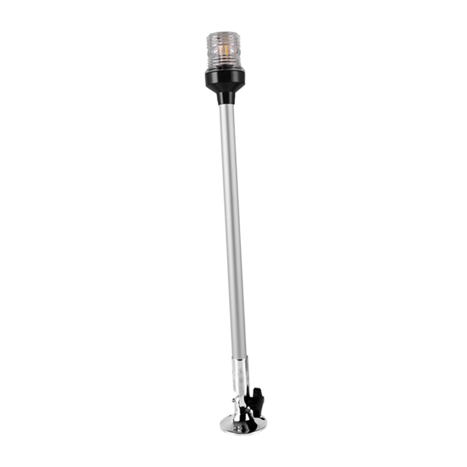 Luce di Navigazione Marina Luce di Poppa per Barche, Resistente al Calore da 3 W, Illuminazione a 360 Gradi Base in Acciaio Inossidabile Luce per