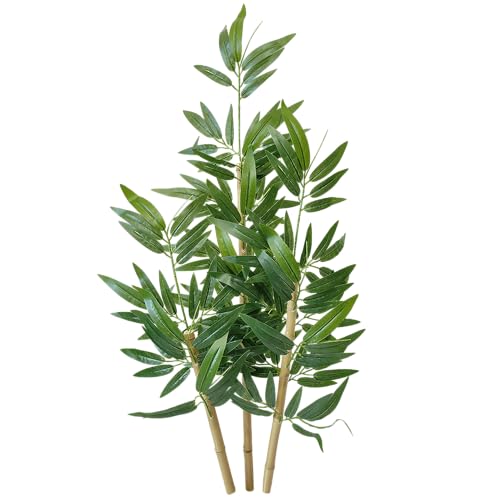 Bambu Artificial Folha Grande Sem Vaso Decoração para Sala