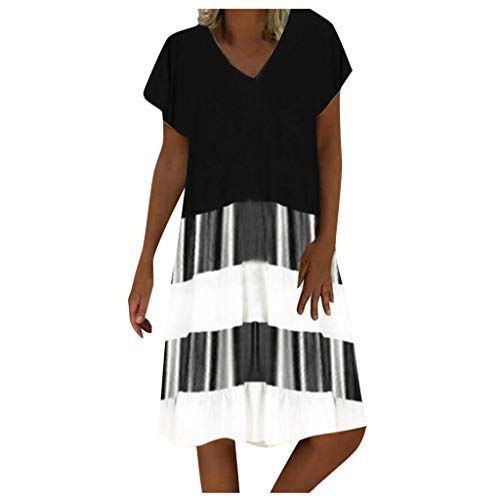 Vestidos de Verano Mujer 2022 Largos La Crema de Maquillaje de Agua Mangas largas Estampado de Mujer Sexy y con Cuello Redondo Vestido Corto Vestido de Mujer Moda Vestidos Casuales Invierno