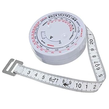 Nema Body Mass Index Retractable Tape & Calculator for Diet Weight Loss
