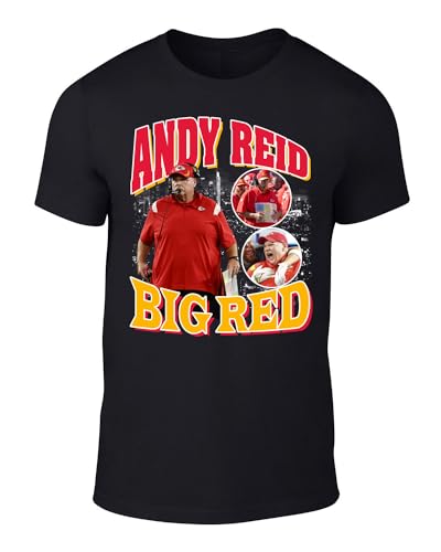 DeeTeeGee Black Andy Reid Bootleg Style T-Shirt