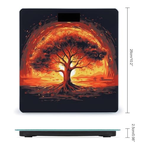 Báscula digital de baño Burning Tree of Life 26 x 26 cm miniatura 2