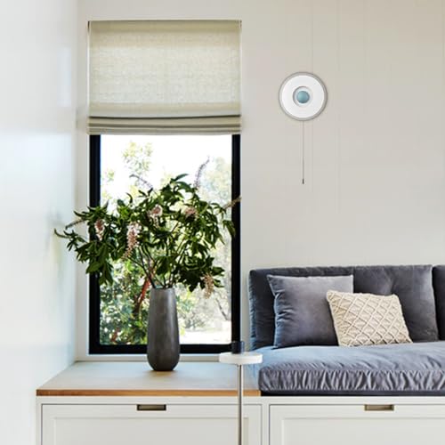 Image of Modern Round Acrylic LED Wall Sconce 18W-4000K Modern Wall Light with Pull Chain Switch Bedside Bathroom Bedroom Living Room Hallway Stairs