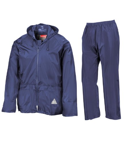 Result Herren Heavyweight Waterproof Jacket & Trouser Set Regenmantel, Blau-Blau (Königsblau), Large