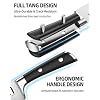 KnifeSaga Knife Set 15 Pcs Kitchen Knife Block Set, Enduring Razor-Sharp High Carbon Stainless Steel Knife Set with Block and Sharpener, Premium Knives Set for Kitchen, Natural Bamboo Valentine's Gift