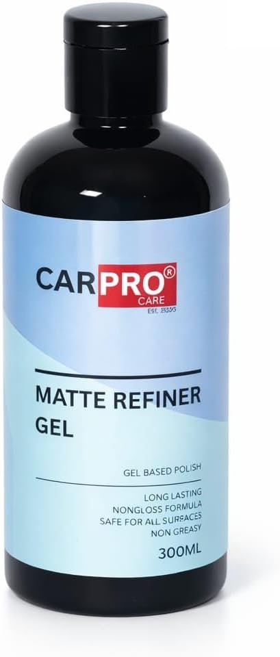 Matte Refiner Gel – Interior Matte Polish for Car Dashboard, Plastic, Vinyl & Leather | Non-Gloss, Non-Greasy, Long-Lasting Protection | Anti Sun Reflection Dashboard Gel (300 ML)