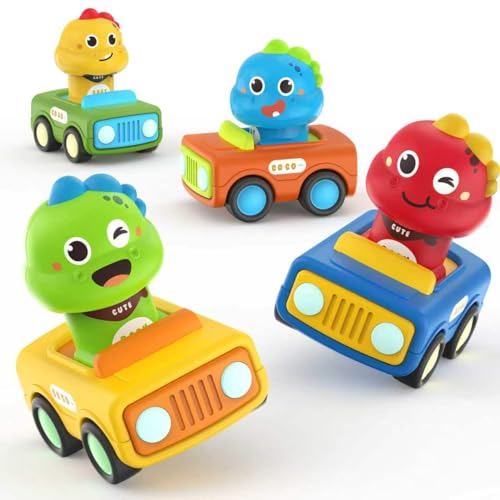 Durevole e sicuro in mente: i giocattoli per auto MOONTOY Press & Go sono realizzati in plastica ABS spessa, atossica, senza BPA, robusta e durevole. Bordi lisci e arrotondati lucidati, senza piccole parti taglienti, ben fatti e non feriscono le mani, rendendoli sicuri per i bambini.