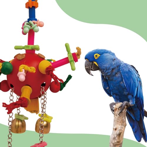 Premium Bird Toys, Bird cage Toys, Parrot Toys, Suitable for Parakeets, Budgies and Amazons, Macaws, African Grey Parrots, Durable chew Toys for Large Birds - Image 5