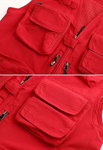 Image of Hbufnha Outdoor Fishing Hunting Vest Multi Pockets Work Cargo Jacket