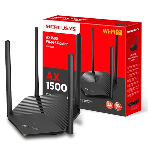 [Neuvo] MERCUSYS - Router Wi-Fi 6 de Doble Banda , Velocidad 1.5