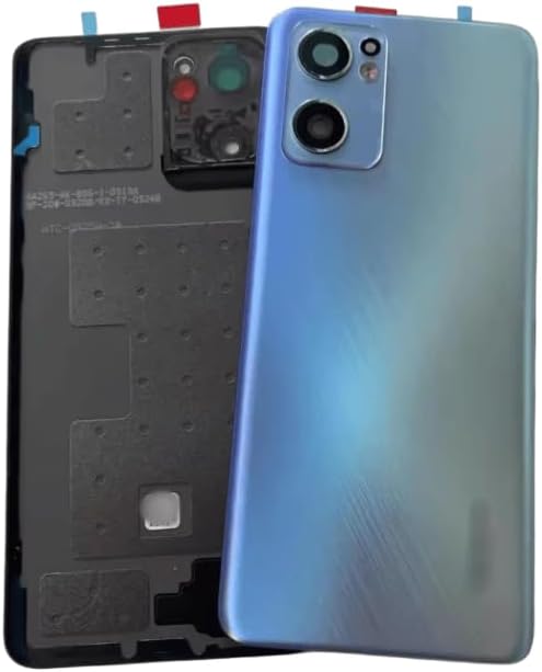 YOOOKOOO Compatible Rear Back Cover for Oppo Reno7 SE 5G – Battery Door Housing Replacement Part (Black with Lens)