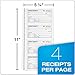 Adams Money and Rent Receipt Book, 2-Part Carbonless, 5-1/4 x 11, Spiral Bound, 200 Sets per Book, 4 Receipts per Page (SC1152)