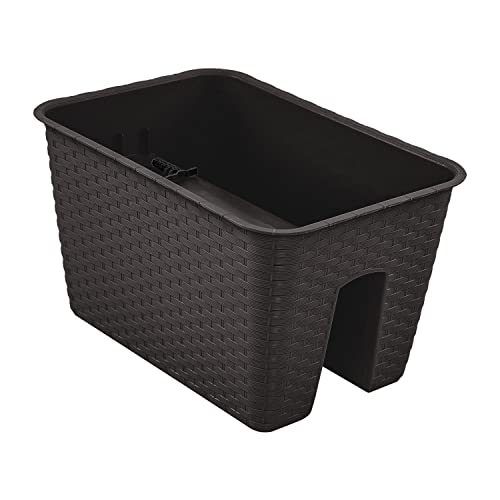 Geländerkasten Blumenkasten Rattan-Optik DRLB400 13L Umbra Balkonkasten Kasten