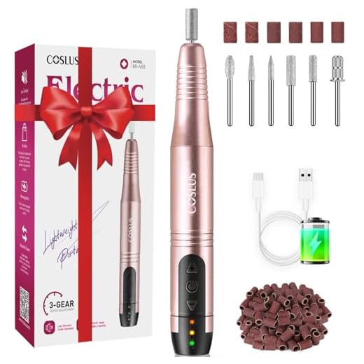 COSLUS Wireless Portable Nail Cutter, 11 in 1 Professional Manicure and Pedicure Set, Nail File for Gel Nails and Acrylic Nails, Nail Shapes, Callus Removal