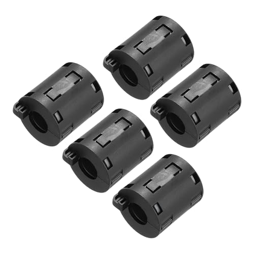 Clips de cable con filtro de ferrita uxcell de 13 mm con supresión de ruido magnético negro