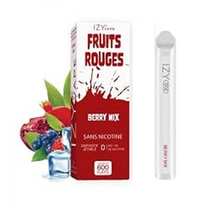 Puff 600 puffs – Saveur Fruits Rouges – Sans Tabac – Sans Nicotine (0%)
