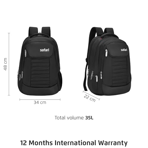 Image of Safari Zen Formal Laptop Backpack Bag for Men & Women, Ideal for Office Use /School /College Boys & Girls, Rain Cover, Trolley Sleeve & Organizer