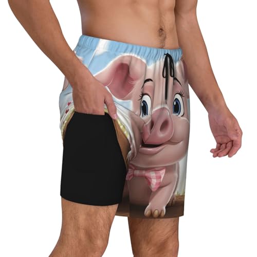 Men's Swim Trunks Quick Dry Board Shorts Smilings Beach Shorts with Pocket Bathing Suits for Men2