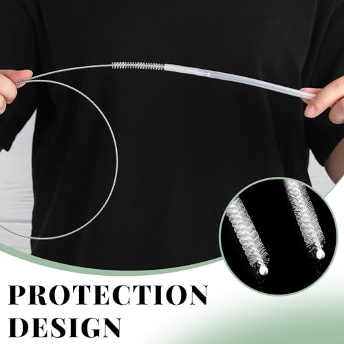 Image of Havawish 10 Pcs Enema Tubing Cleaning Brush 5 ft Enema Tubing Cleaning Brush Enema Kit Enema Supplies Long Pipe Cleaner Flexible Tube Cleaning Brushes for Enema Tracheostomy Care