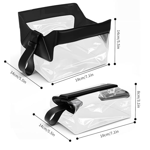 Trousse de toilette transparente étanche et magnétique pour le rangement de maquillage homme - 6