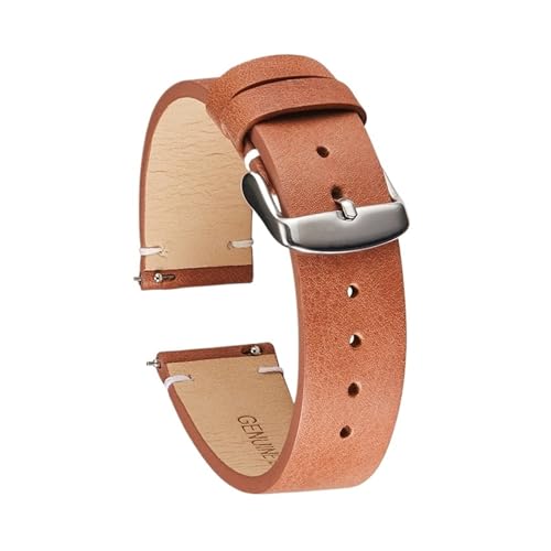 [LZVTWXJPW] Handmade Watch Band Soft Thin 18mm 20mm 22mm Genuine Leather Calfskin Strap Quick Release Straps Bracelet Retro Wris