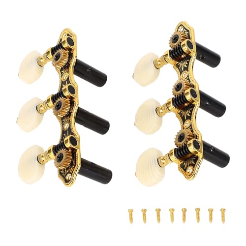 1 Set Guitar Tuning Pegs Classical String Locking Guitar Tuners Machine Heads Tuning Keys String Pegs for Classical Guitar Replacement Accessories