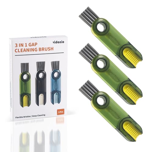3 in 1 Cup Lid Gap Cleaning Brush Set, Multifunctional Insulation Bottle Cleaning Tools, Mutipurpose Tiny Silicone Cup Holder Cleaner, Home Kitchen Cleaning Tools